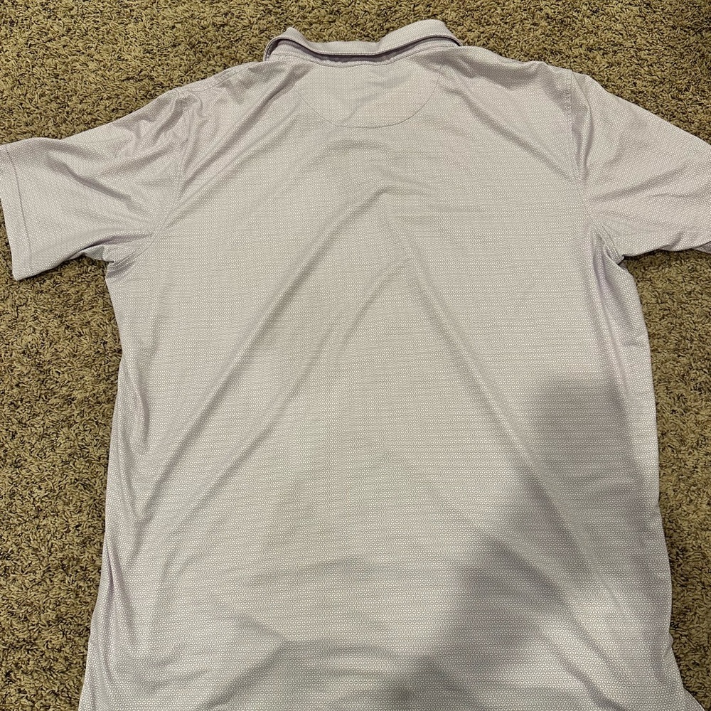 Peter Millar Lavender And White Patterned Polo Sh… - image 4